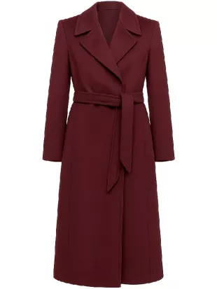 The Night Manager S02 Indira Varma Burgundy Trench Coat
