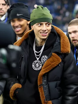 Central Cee Premier League Black Puffer Jacket