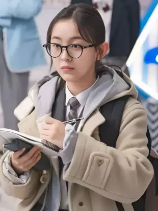 Park Ji-hu Spirit Fingers Beige Duffle Coat