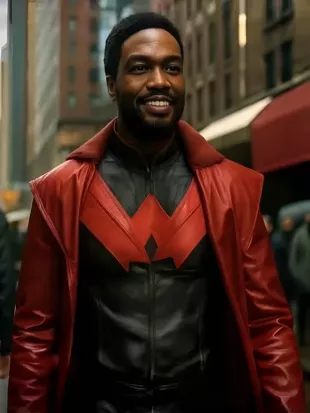 Wonder Man Yahya Abdul-Mateen II Red Leather Jacket