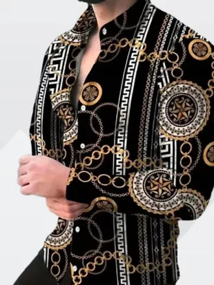 Lakefront Luxury S05 Chain Print Shirt