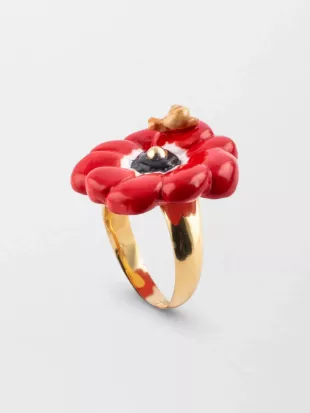 Red Flower Ring