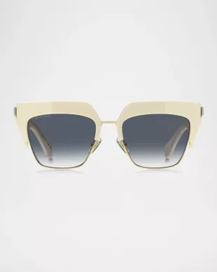 Etroclub Acetate & Metal Square Sunglasses