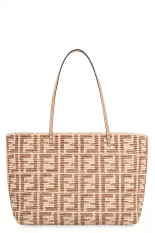 Large Raffia Tote in beige