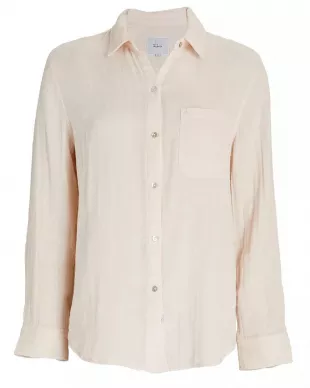 Gauze Button-Down Top