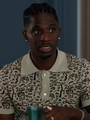 Emily in Paris S05 Samuel Arnold Printed Polo Shirt