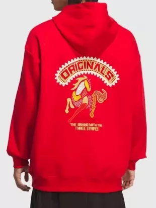 Chinese New Year 2026 Red Hoodie