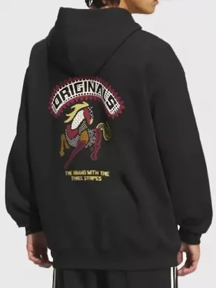 Chinese New Year 2026 Black Hoodie