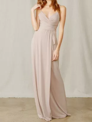 Surplice Draped Maxi Dress