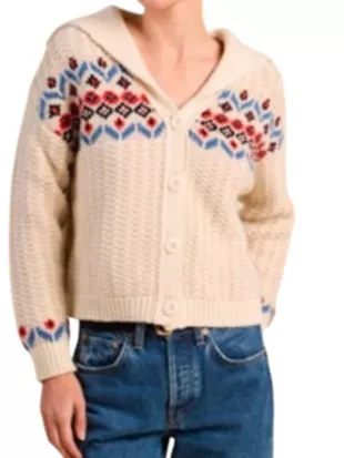 Fixer Upper Colorado Mountain House S01 Joanna Gaine Knit Fairisle Cardigan