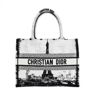 Book Tote Handbag Medium Eiffel Tower