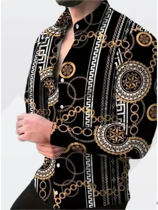 Lakefront Luxury 2026 Chain Print Shirt