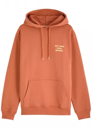 Nfpm Hooded Cotton Sweatshirt Rust