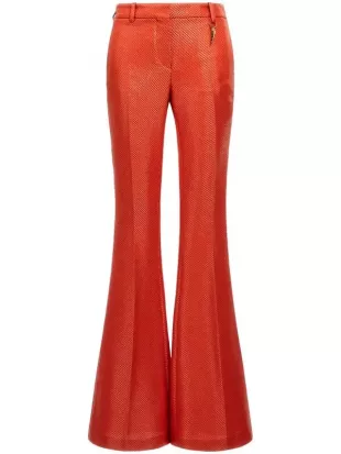 Low Rise Flared Trousers