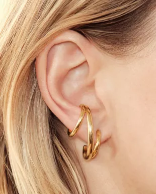 Triplet Earring 18K Gold