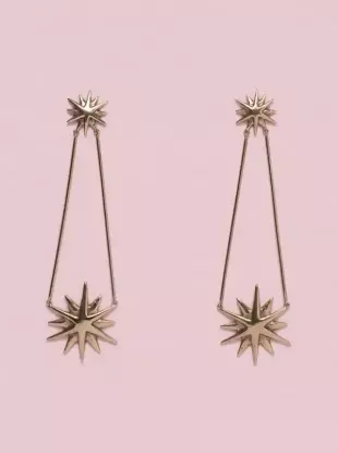 Astri Drop Earrings in Bronze