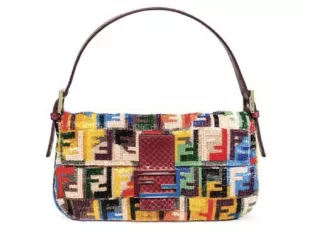 Multicolor Beaded Baguette