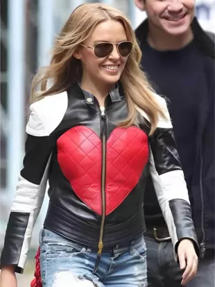 Valentine Day Kylie Minogue Red Heart Jacket