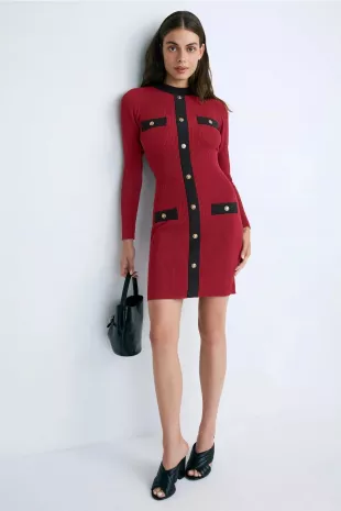 Juniper Dress in burgundy