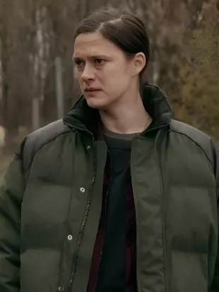 Krista Kosonen Land of Sin S01 Green Puffer Jacket