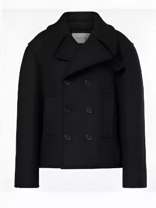 The Traitors UK S04 Claudia Winkleman Virgin Wool Peacoat