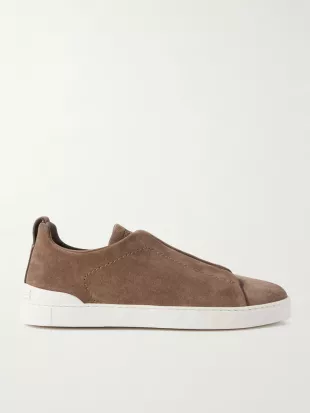 Triple Stitch™ Suede Slip-On Sneakers