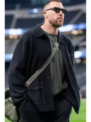 Travis Kelce 2026 Chiefs VS Raiders Industry Black Jacket