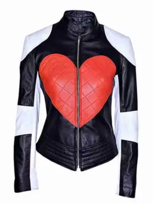 Kylie Minogue Red Love Heart Leather Jacket