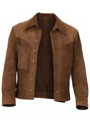 The Adventures Of Cliff Booth Brad Pitt Suede Jacket