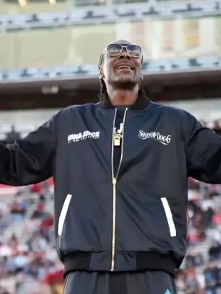 Snoop Dogg Arizona Bowl Black Bomber Jacket