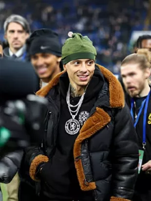 Premier League Central Cee Black Puffer Bomber Jacket