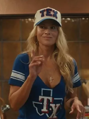 Landman Ali Larter Blue Texas T-Shirt