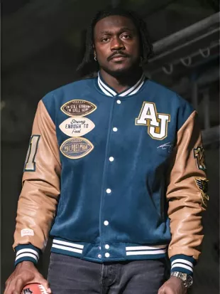 Philadelphia Eagles AJ Brown Varsity Jacket