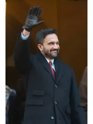 Zohran Mamdani Inauguration Ceremony 2026 Black Coat