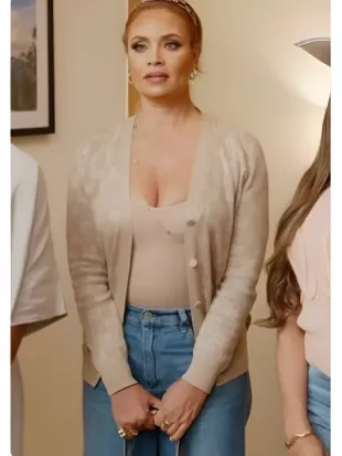 Real Housewives of Potomac 2026 Gizelle Bryant Beige Cardigan