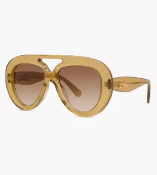 Curvy 55mm Gradient Pilot Sunglasses