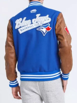 Toronto Blue Jays Blue and Brown Varsity Jacket