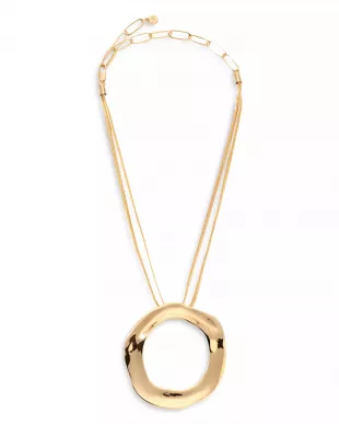 Open Circle Statement Necklace