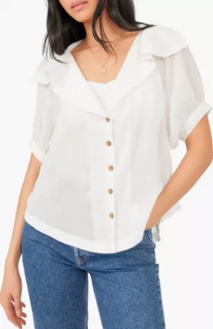 Free Est Loren Button Up Blouse