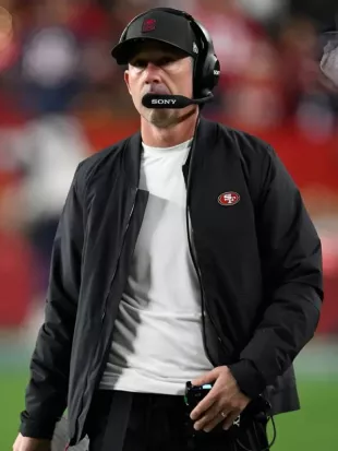 Kyle Shanahan 49ers Black Bomber Jacket