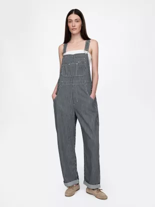 Loose Denim Overalls