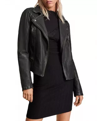 Cargo Leather Biker Jacket