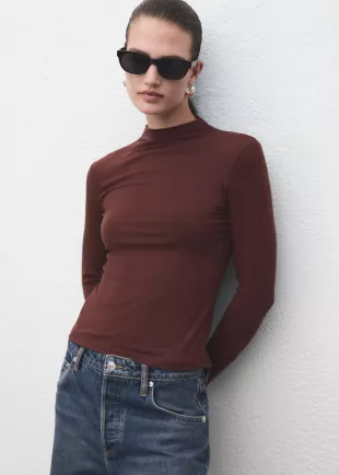 Turtleneck T-shirt