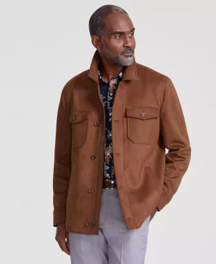 Men's Faux Suede Jacket