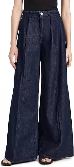 Women's Pleated Wide Pants