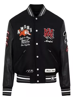 Rapper GloRilla Black Varsity Jacket