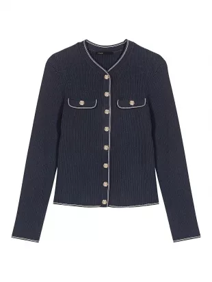 Ribbed Knit Cardigan