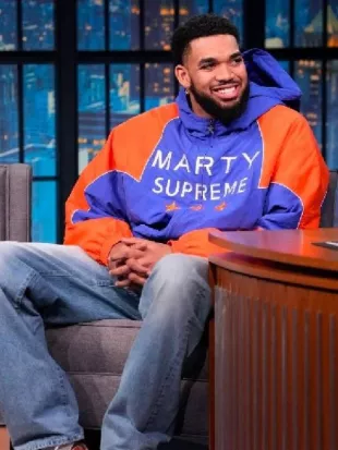 Late Night With Seth Meyers Karl-Anthony Towns Marty Supreme Jacket