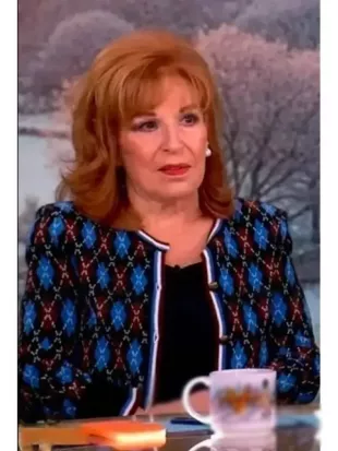 The View 2026 Joy Behar Argyle Cardigan