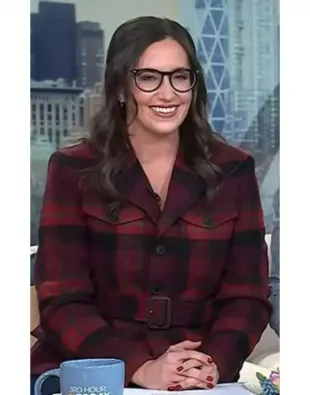The Today Show 2026 Savannah Sellers Plaid Belted Blazer